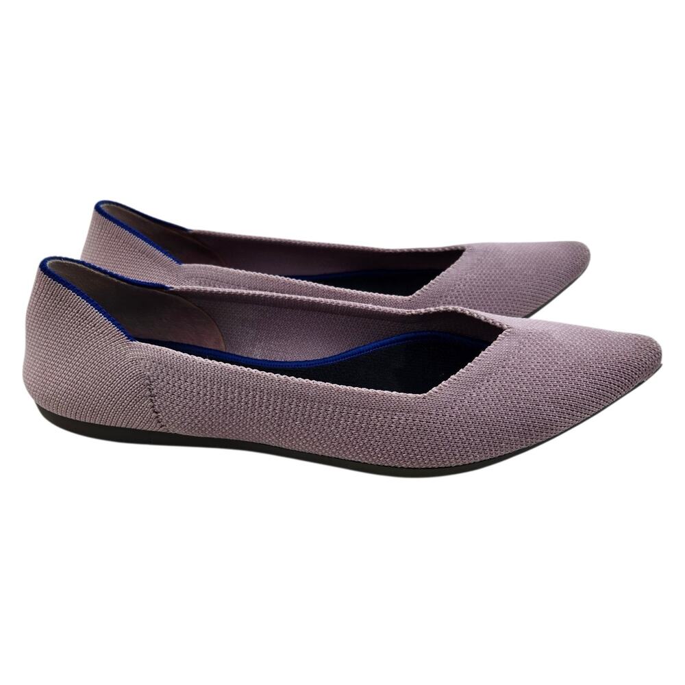 Rothy's The Point Ballet Flats Womens 6 Lavender Purple Pink Pointed Toe Classic